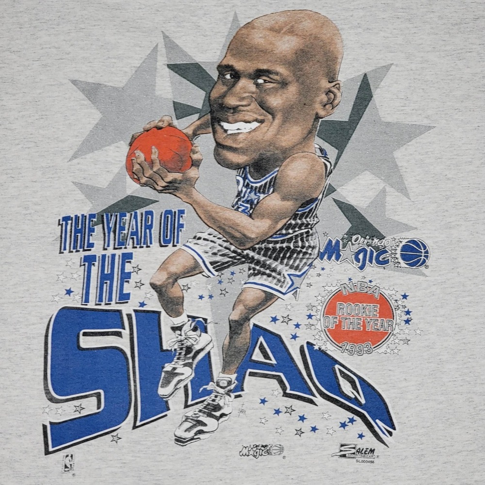 Orlando Magic Vintage 90s Shaquille O'Neal Rookie T-Shirt - Picture 2 of 7